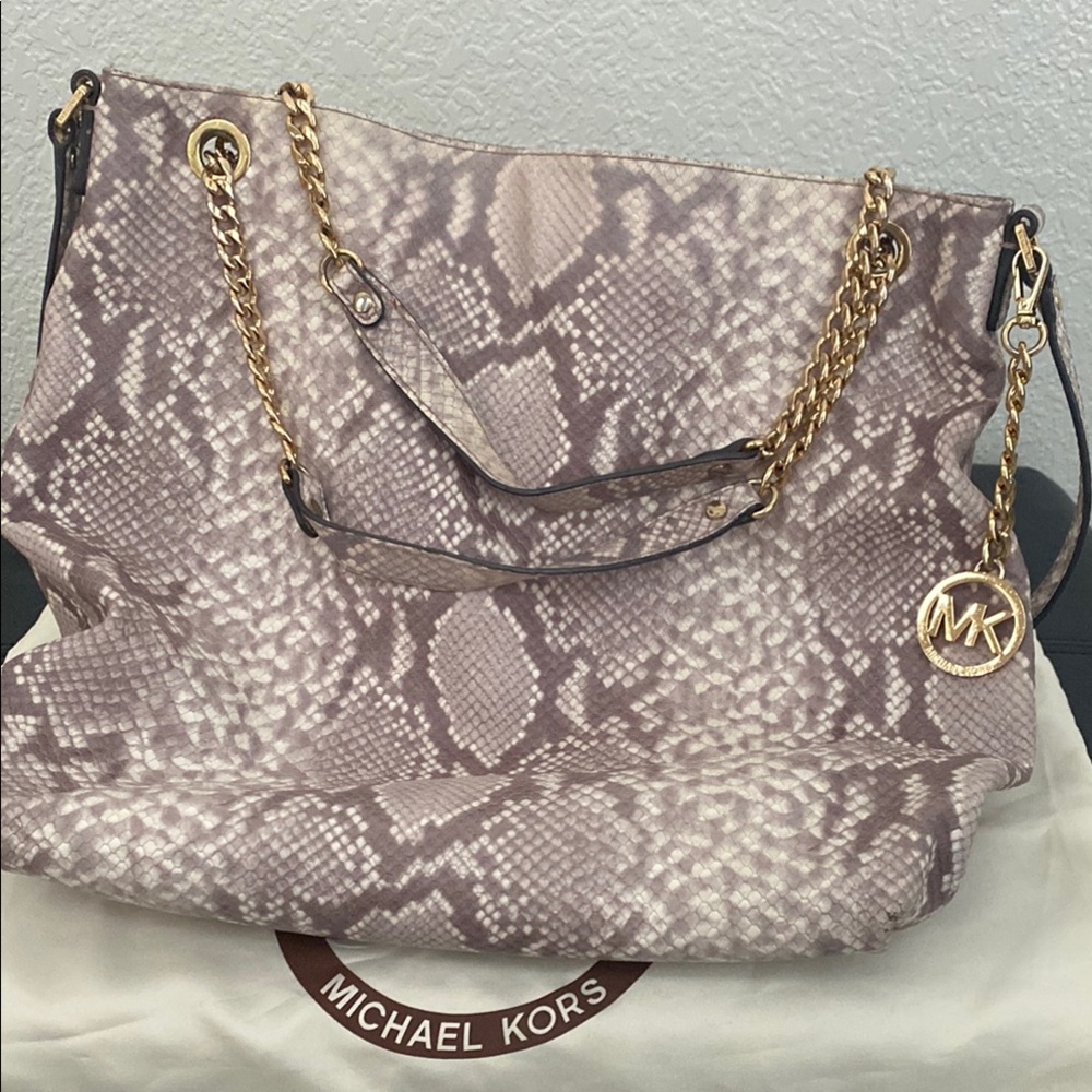 Michael Kors Snake Print Purse / Crossbody